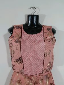 Peach Printed Skirt &amp; Top (Women&#39;s)