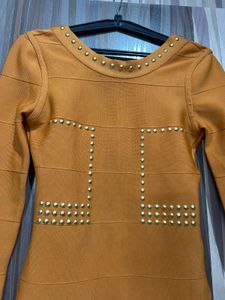 Mustard Partywear Dress