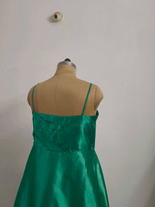 Emerald Green Gown with Bow