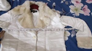 Fur Collar White Coat by Laks*ita