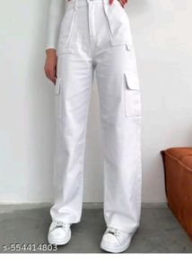 White Cargo Pants