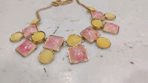 Pink And Beige Necklace