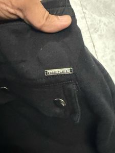 Diesel Black Zipper Detail Joggers