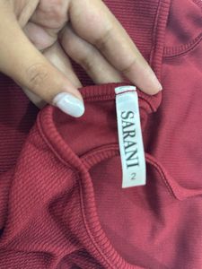 Burgundy Long Sleeve Top