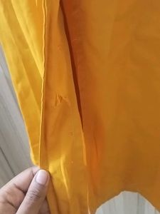 Mustard Shirt Dress with a waist belt