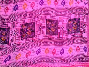 Pink Printed Saree