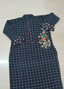 Straight Embroidery Kurti Xxl Size