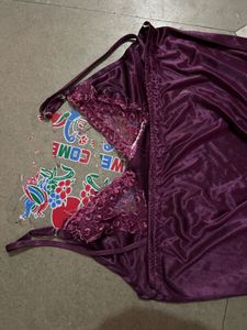 Purple Nightgown &amp; Robe Set🪻