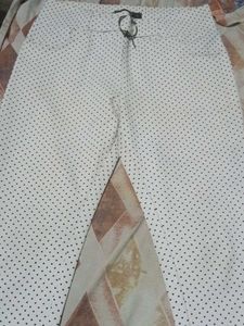 Polka Dot White Jeans