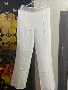 Shein White Flared Pants