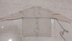 Beige Knit Cardigan 34-40