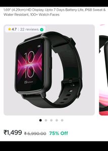 Price Drop New Boat Wave Neo Smartwatch