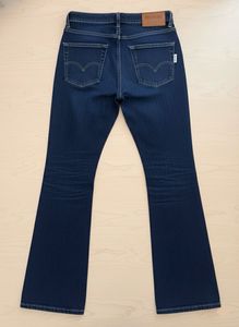 Dark Blue Flare Leg Jeans