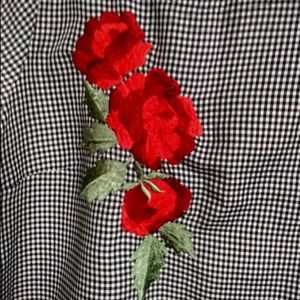 Floral Embroidered Mini Dress