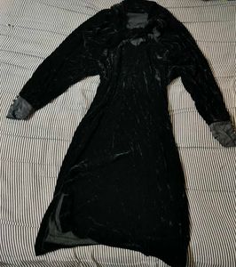 Elegant Black Velvet Dress