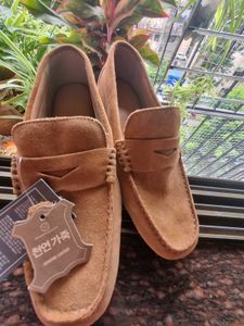 Brown Suede Loafers