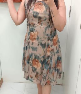 Floral Print Sleeveless Dress