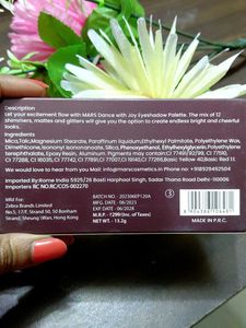 MARS Dance of Joy Eyeshadow Palette