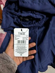 New with tag- Navy Tiered Mini Dress