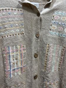 Vintage Embroidered Cardigan Sweater