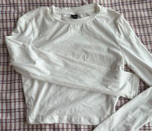 White Long Sleeve Top