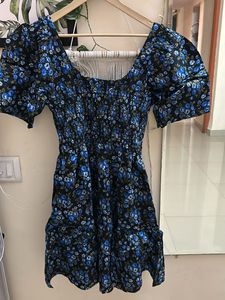 GAP Floral Print Fit And Flare Dress