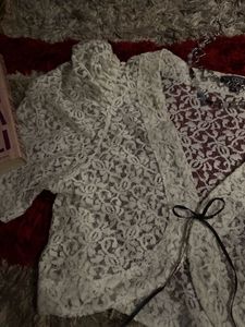 Lace coquette Crop Top