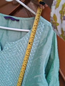 Mint Green Embellished Top