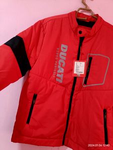 Men Branded Red Ducati Jacket