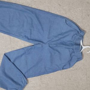 Blue Baggy Korean Pants