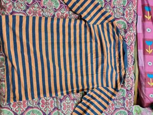 All Rugged Striped Polo Shirt - Medium