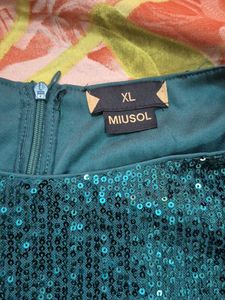 Emerald Sequin Party Dress