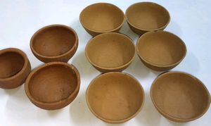 Mud container 9pic Mutka contain small dinner set