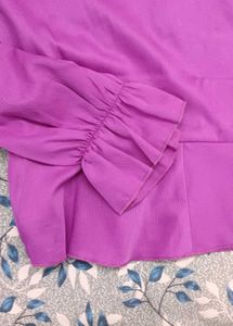 Purple Peplum Top
