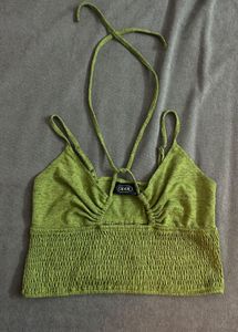 Cider Green Halter Top