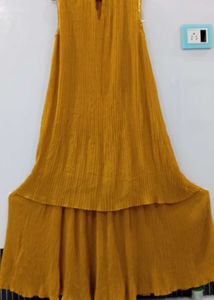 Mustard Tiered Dress