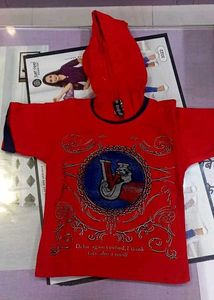 Red Graphic Tee For Kids