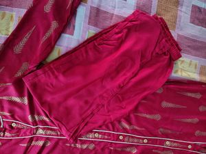 New Kurta Set Red