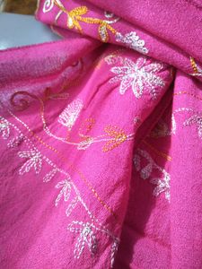 Fuchsia Pink Floral Stole