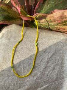 Yellow Small Beads Mala