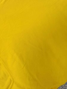 Yellow Ribbed Crop Top