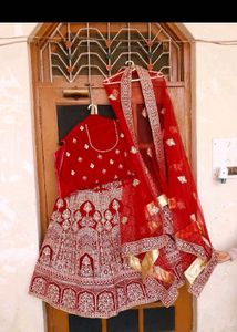 Maroon Embroidered Lehenga Choli