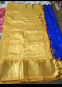 Navy blue pattu saree