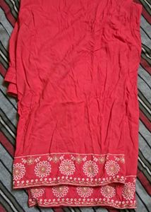Coral Embroidered Palazzos