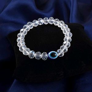 Crystal Evil Eye Beaded Bracelet
