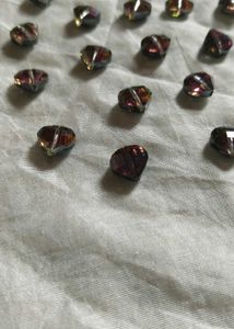 Glass Heart Beads