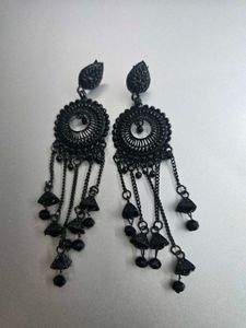 Black Dangle Earrings