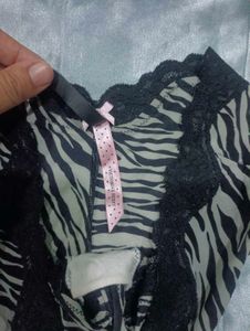 Zebra Print Lingerie Set