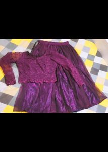 Elegant Purple Lehenga Choli Set