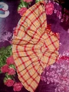 Plaid Ethnic Skirt
